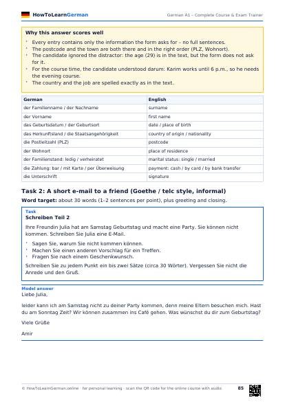German A1 course PDF – preview page 3