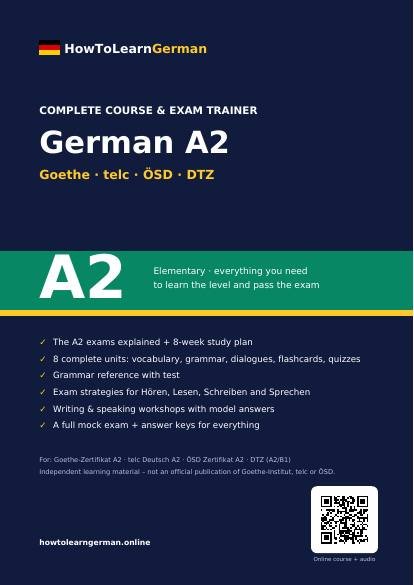 German A2 course PDF – preview page 1