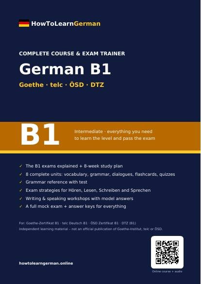 German B1 course PDF – preview page 1