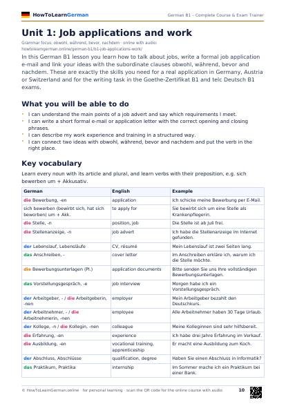 German B1 course PDF – preview page 2