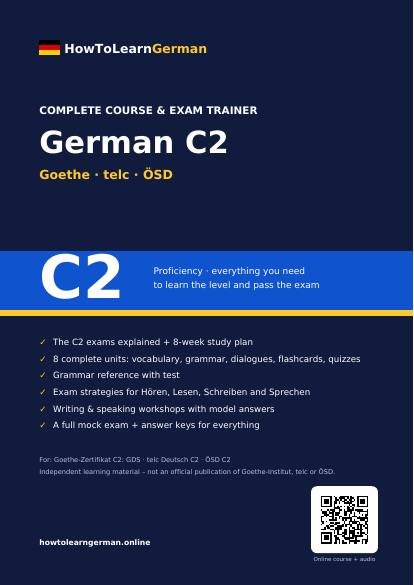 German C2 course PDF – preview page 1